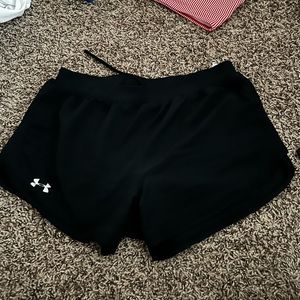 Black athletic shorts